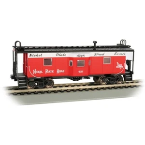 73202 Bachmann HO Gauge Bay Window Caboose (with Roof Walk) - Nickel Plate Road - Picture 1 of 1