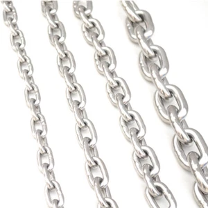 1m Stainless Steel Chain Heavy Duty Sizes 1.2/1.5mm - 8mm Long Rings/Short Ring - Picture 1 of 19