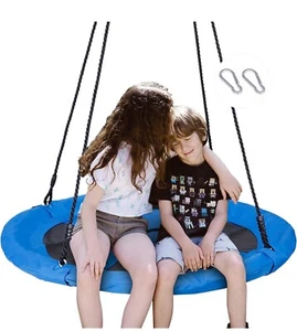 40" Round 700lbs Tree Saucer Swing with Adjustable Hanging Ropes for Kids Play - Picture 1 of 2