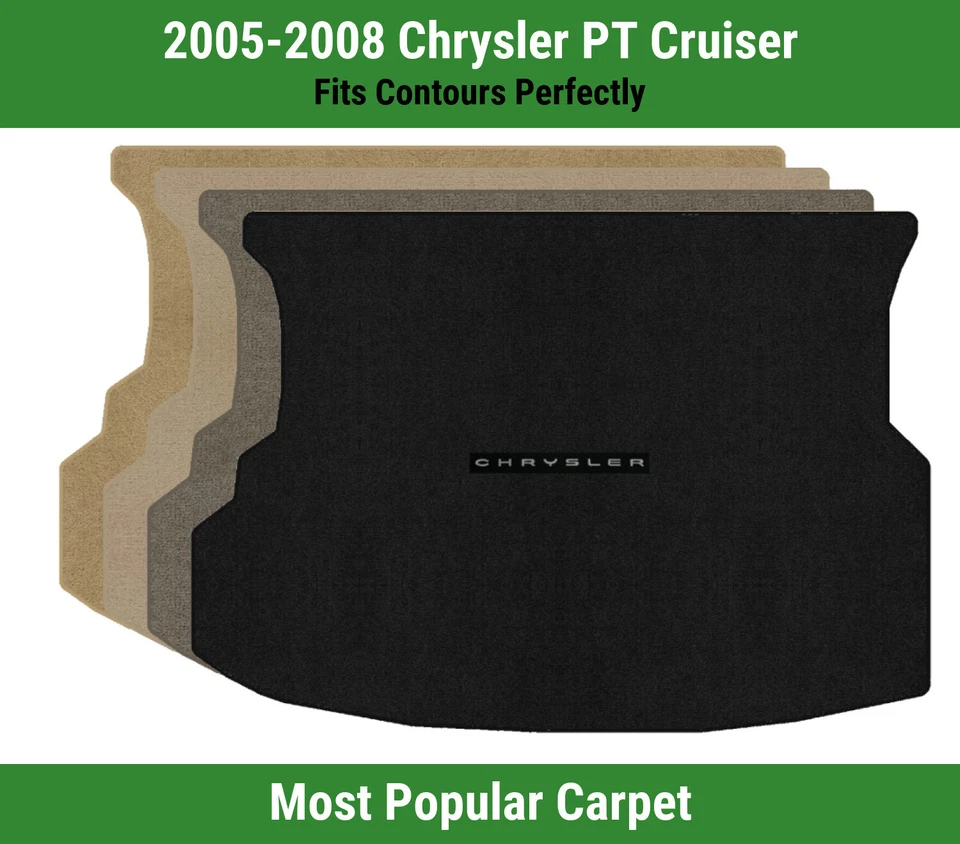Lloyd Ultimat Trunk 地毯垫适用于 '05-08 克莱斯勒 PT Cruiser 带克莱斯勒 1 标志 — 第 1/4 张图片