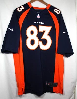 Camiseta de fútbol americano sobre el campo Nike NFL de los Denver Broncos Wes Welker #80 - talla grande Foto 1 de 4