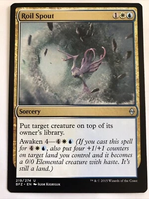 MTG Battle For Zendikar Roil Spout 219/274 NM - Image 1 of 2