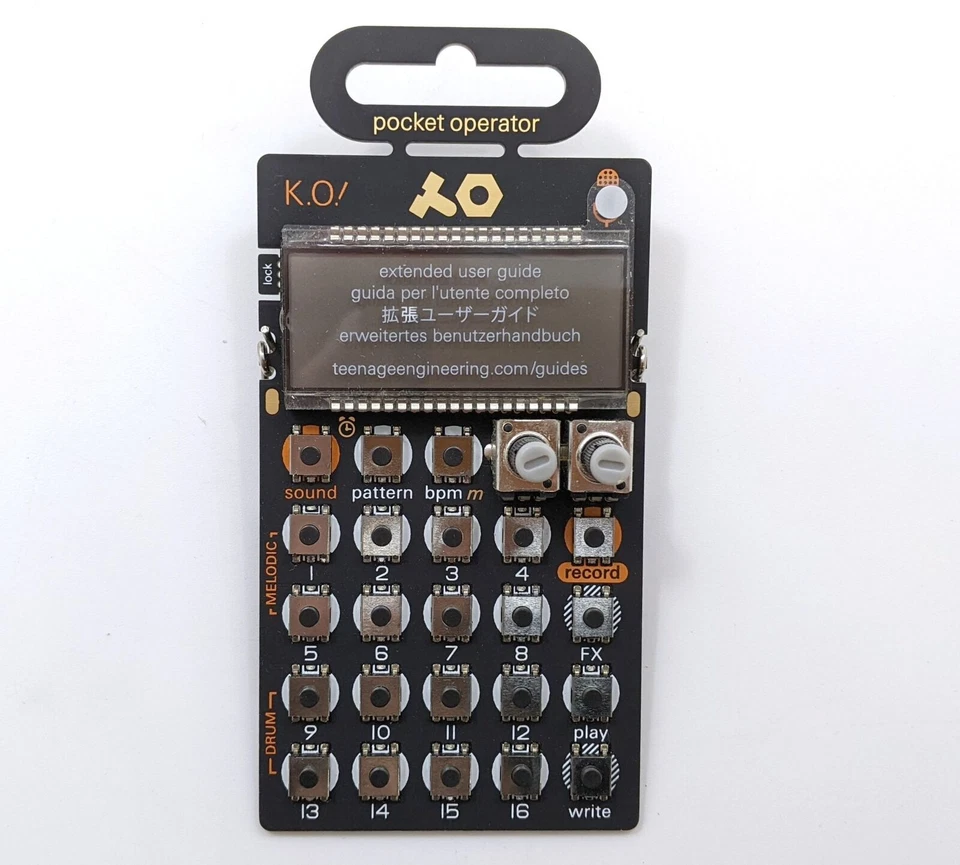 Teenage Engineering PO-33 K.O Pocket Operator Micro Sampler