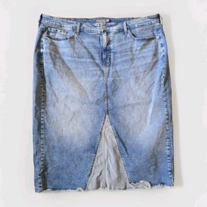 Torrid Damen Midi Denim Frontschlitz Rock Größe 24 Plus Jeans Bleistift - Bild 1 von 5