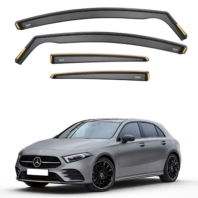 ISPEED Wind Deflectors for Mercedes A-Class W177 2018-2024 5-Door Hatchback 4pc - Image 1 of 4