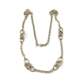 Vintage Sterling Signiert Itaor Italy 925 Rolo Runde Gliederkette Designer Halskette - Bild 1 von 9