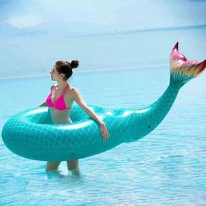 XL Green Giant Inflatable Mermaid Tail Pool FloatFast Valves,for Adult Party - Picture 1 of 5