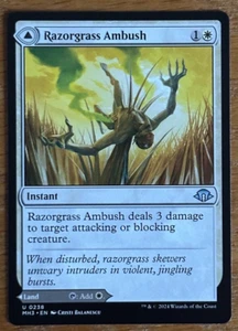 MTG Modern Horizons 3, Razorgrass Ambush / Razorgrass Field - Picture 1 of 2