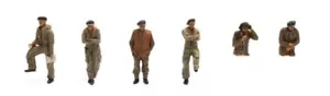 Artitec 387.132 - 1:87 (HO) Reino Unido 6 x figuras de tripulación de tanque - listas para usar y pintadas - 2n - Imagen 1 de 8
