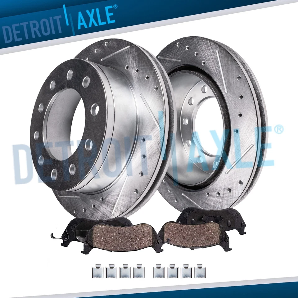 Rotores de freno delanteros perforados de 15,35" rotores de freno para Dodge Ram 4500 5500 2008-2024 Foto 1 de 4