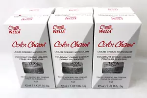 6 NEW Wella Color Charm Permanent Hair Toner Dye 1.4 OZ 12NG Blonde Plus - Picture 1 of 5