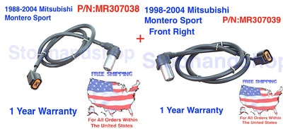 Sensor de velocidad de rueda ABS para Mitsubishi Montero Sport lado del conductor delantero lado del pasajero Foto 1 de 3