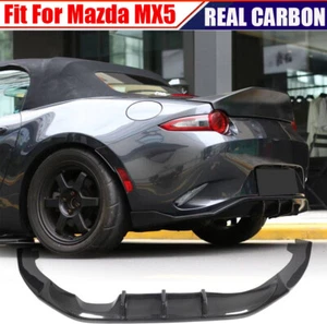Alerón labial difusor de parachoques trasero de carbono real para Mazda MX5 MX-5 Miata ND 2016-24 - Imagen 1 de 15