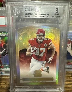 Panini Crown Royale Travis Kelce 2015 troquelado dorado #17 Chiefs/25 - Imagen 1 de 4