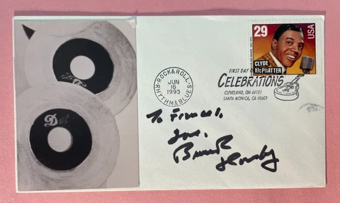 SIGNED BRUCE HORNSBY FDC AUTOGRAPHED FIRST DAY COVER - THE GRATEFUL DEAD Cover