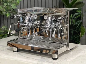 ECM MECHANIKA 2 GROUP ESPRESSO COFFEE MACHINE COFFEE MAKER STAINLESS TANK CART - Picture 1 of 7