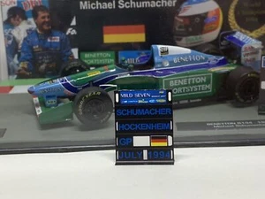 Pitboard 1:43/1:18 (F1 Slate) / Schumacher (Benetton) 1994/ GP di Hockenheim - Foto 1 di 7