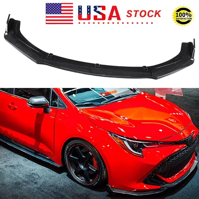 For Toyota Matrix 2003-2014 Front Bumper Lip Splitter Spoiler Carbon Style - Image 1 of 4