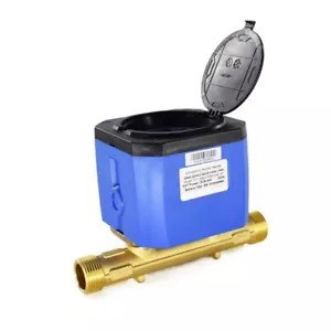 Battery Powered Ultrasonic Watermeter DN20 water flow meter Threaded Connection - Picture 1 of 13