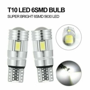 10x LED 6SMD W5W 5630 168 194 12V Car Wedge Dash Canbus Parking Side White Light - Picture 1 of 12