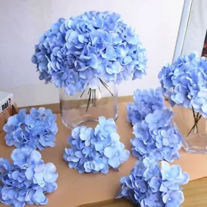 Multicolored Hydrangea Silk Flower - Events Home Artificial Flowers 10pcs/lot - Picture 1 of 32