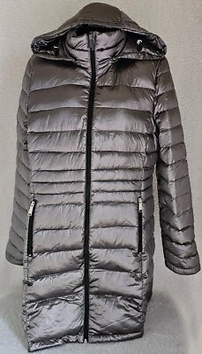 Andrew Marc Womens Jacket Coat Size L Gray Duck Down Puffer - Image 1 of 4