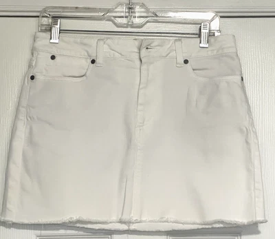 Minifalda vaquera blanca junior Talbots para mujer talla 8 Foto 1 de 4