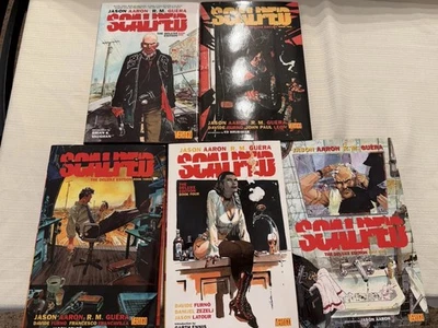 Juego de tapa dura Scalped Deluxe Edition Vol 1 2 3 4 5 - Jason Aaron Foto 1 de 2