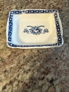Trinket Dish, Blue/white Ceramic - Blue Earthenware, 19th Century, England - Picture 1 of 3
