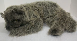 1984 Avanti Applause realistische graue Perser Plüschkatze liegend - Bild 1 von 6