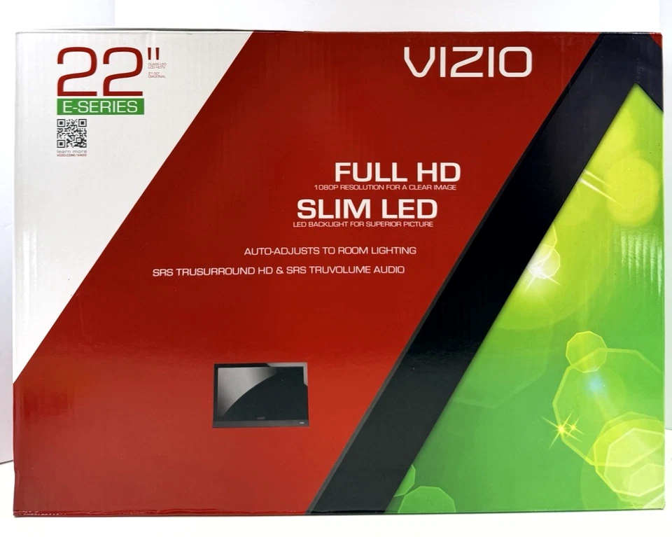 Vizio 22-inch TV Model E221VA Flatscreen 1080p LCD TV With Integrated Speakers - Image 1 of 4