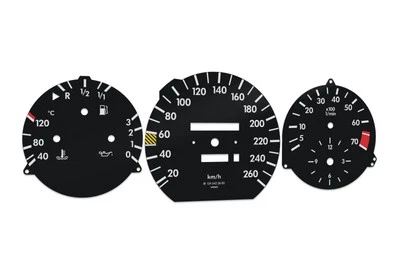 For Mercedes-Benz S Class W126 - Speedometer gauges from MPH to km/h  - Image 1 of 4