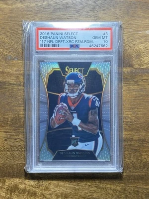 2016-2017 SELECT NFL DRAFT PRIZM XRC REDEMPTION #3 DESHAUN WATSON RC PSA 10  - Image 1 of 2