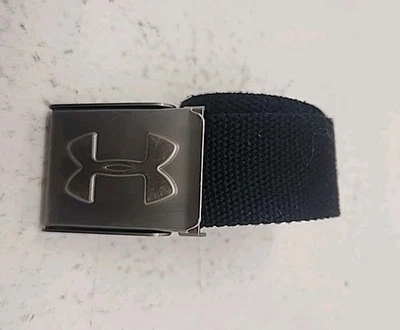 Cinto Under Armor masculino verde clássico preto ajustável webbed esportes golfe - Imagem 1 de 4