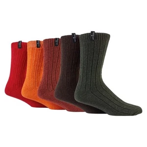 Jeff Banks Men's - 5 Pack Wool Mix Leisure Greenwich Socks - FAS5 - Picture 1 of 1
