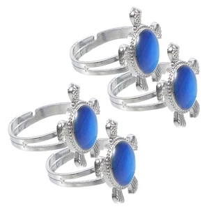 Anillo termocrómico 4 piezas que expresa emociones estado de ánimo tortuga - Imagen 1 de 12
