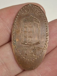 Pressed Penny Coin Dr Who Up Close BBC Cardiff Copper Coin - Picture 1 of 4