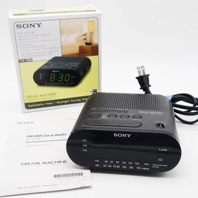 Radio Reloj Digital Sony Dream Machine FM/AM Modelo ICF-C218 Probado y Funcionando Foto 1 de 4