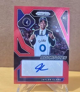 2023 Panini Prizm JAYLEN CLARK *ROOKIE SIGNATURES RED PRIZM AUTO* /99 - Picture 1 of 2