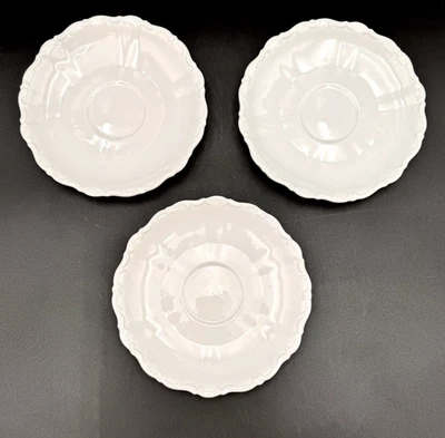 Juego de platillos Seltmann Weiden Theresia porcelana blanca 5 5/8"/3 de colección Alemania Occidental Foto 1 de 4