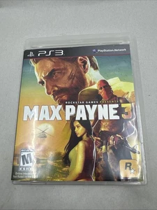 Max Payne 3 Sony PlayStation 3 PS3 Videojuego CIB Completo En Caja Con Manual - Imagen 1 de 5