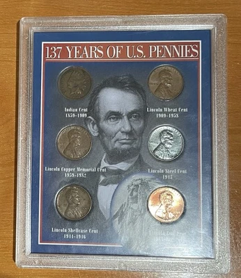 137 Years of U.S. Pennies (6) Coin Presentation Set Sealed - Image 1 of 2