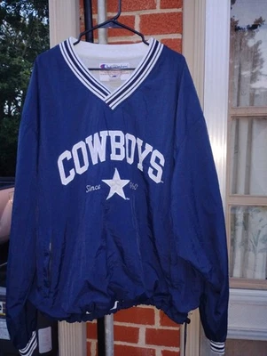 Chaqueta Champion Dallas Cowboys Para Hombre XL Azul Cortavientos NFL Fútbol  Foto 1 de 4