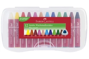 Faber Castell 120011 "Jumbo" Wax Crayons 1 1 count (Pack of 12) - Foto 1 di 9
