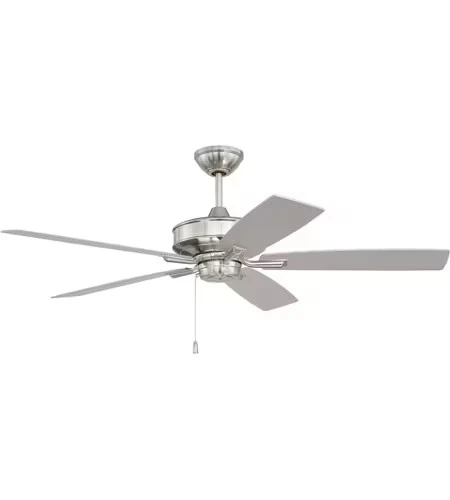 Brushed Polished Nickel 52"Ceiling Fan from the Optimum 52" Collection - Image 1 of 1