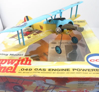 Cox Sopwith Camel WWI Biplane Airplane Gas .049 Dogfight Series Broken Wing - Image 1 of 4