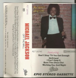 Michael Jackson - Off the Wall - Cassette -  1979 Epic Records - Picture 1 of 1