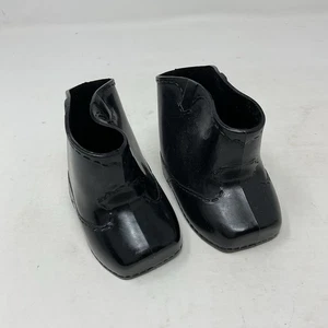 Cabbage Patch Kids CPK Black Cowboy Boots Doll Shoes Vintage Hong Kong - Picture 1 of 9