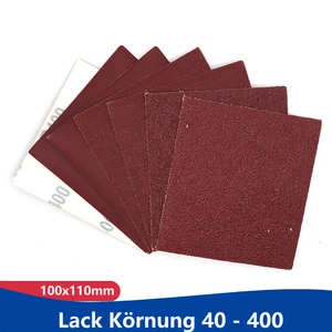 Papel de lija 100x110mm rojo seco grano 40 - 400 velcro papel de lija - Imagen 1 de 5