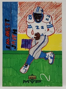 1999 Upper Deck MVP Draw Your Own Card Emmitt Smith #W4 Dallas Cowboys - Picture 1 of 2